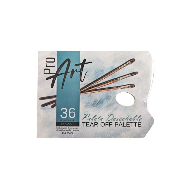 Paleta Art Creation desechable 36 orri 225x300 mm