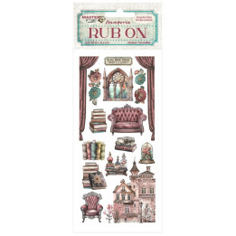Rub-on Stamperia 10.16x21.6 cms.Master of Magic mobiliario de casa***