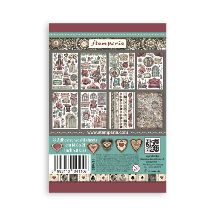 copy of Washi pad 8 hojas A5 Coffee and chocolate Stamperia