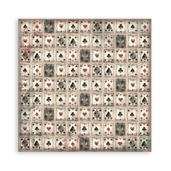 Maxi Block Papeles Scrap Stamperia 20 x20 Master of Magic 1 cara***