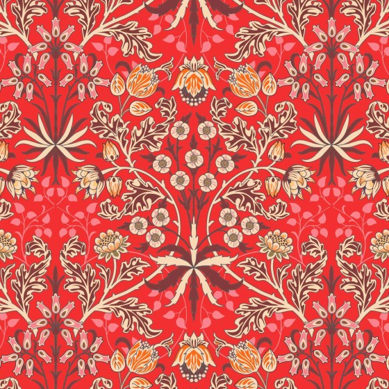 Servilletas 33x33 cm Avantgarde - Vintage Garden, scarlet