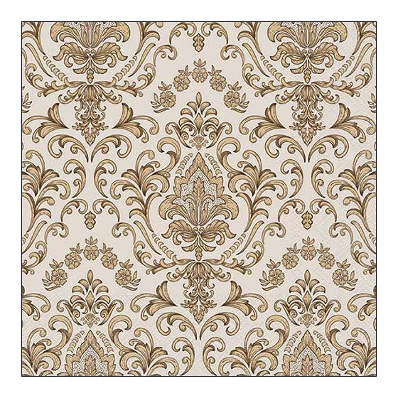 Servilletas 33x33 cm - Baroque ornament gold