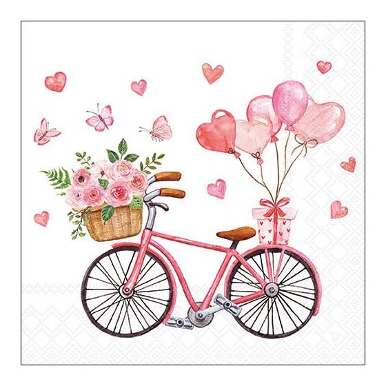 Servilletas 33x33 cm - Bike of love