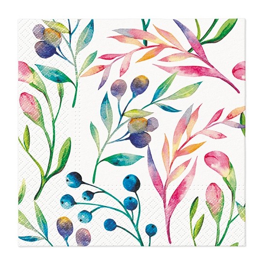 Servilletas 33x33 cm - Multicolored Flowers