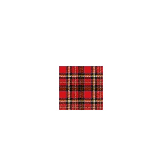 Servilletas 25x25 cm - Scottish red