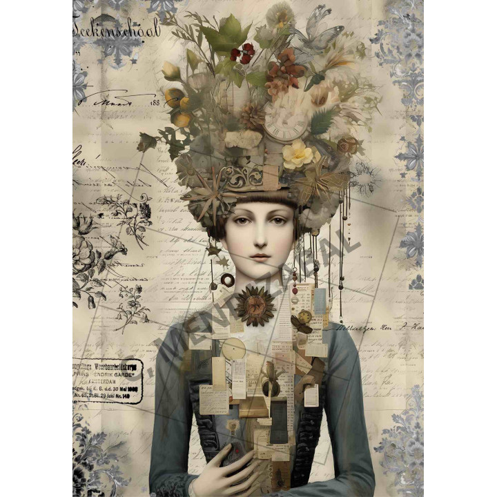 Papel de Arroz MUJER CLASICA 1