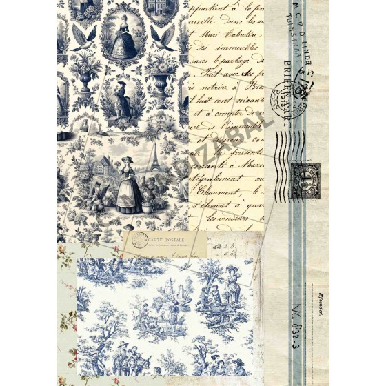 Papel de Arroz VINTAGE 223