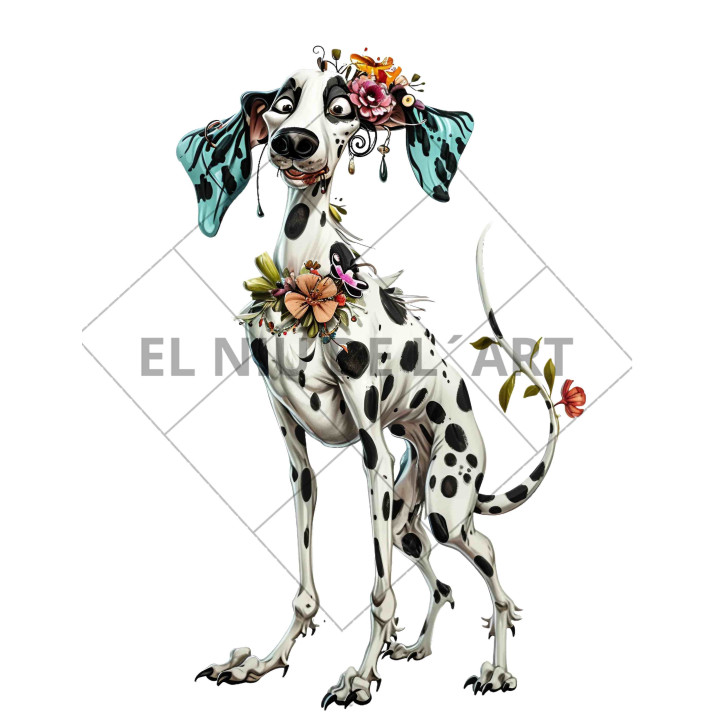 Transfer Cão Vintage DTF