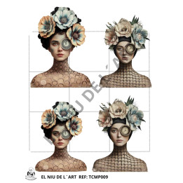 Transfer Mujer Steampunk DTF