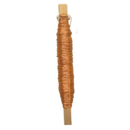 Fio de Arame Enrolado LARANJA 0,65 mm x 50 m