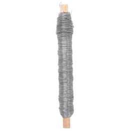 Fio de Arame Enrolado PRATA VELHA 0,65 mm x 50 m