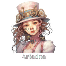 Transfer DTF Menina Steampunk G040