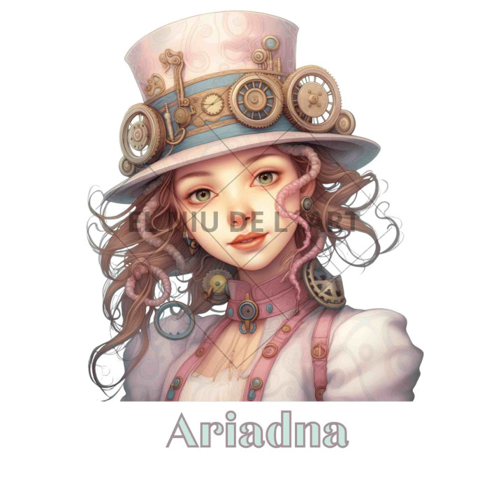 Transfer DTF Menina Steampunk G040