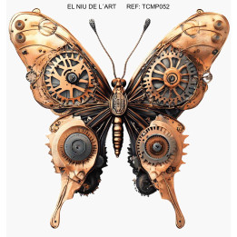 Transfer Mariposa Steampunk DTF