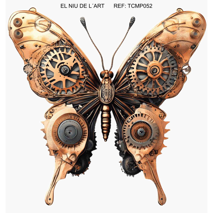 Transfer Mariposa Steampunk DTF
