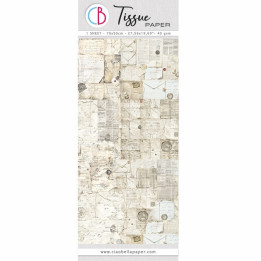 Tissue Paper ANTIQUE HANDWRITE 69x49cm
