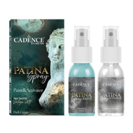 TINTA SPRAY PÁTINA 50+50ml - VERDE ESCURO