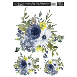 WFFTC004 TELA transferra Watercolor Flower 25x35