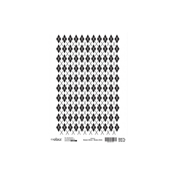 Stencil MODERN ETHNIC 25x36cm