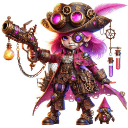Pirata Steampunk transferra