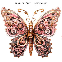 Transfer Mariposa Steampunk DTF