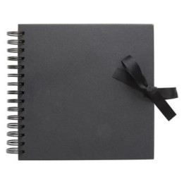 Álbum Scrap 20x20cm NEGRO 40 hojas
