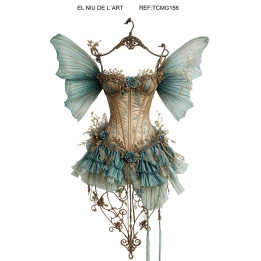 Transfer DTF Corset Mariposa G156
