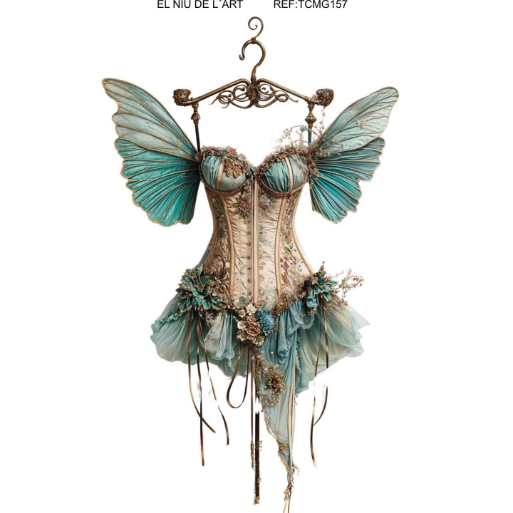 Transfer DTF Corset Mariposa G157