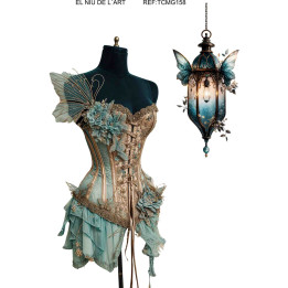 Transfer DTF Corset de Mariposa G158