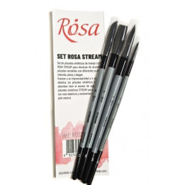 Set 4 pinceles ROSA STREAM acuarela