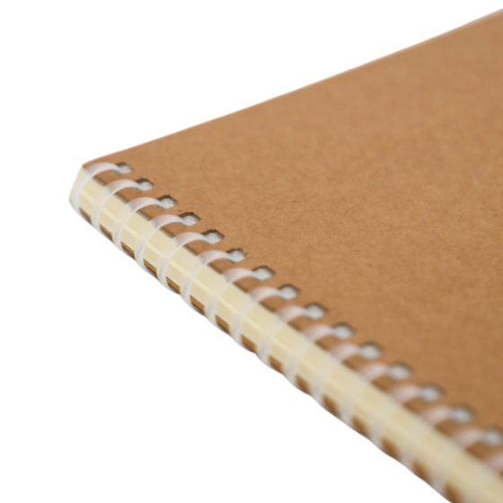 Libreta con espiral de plástico