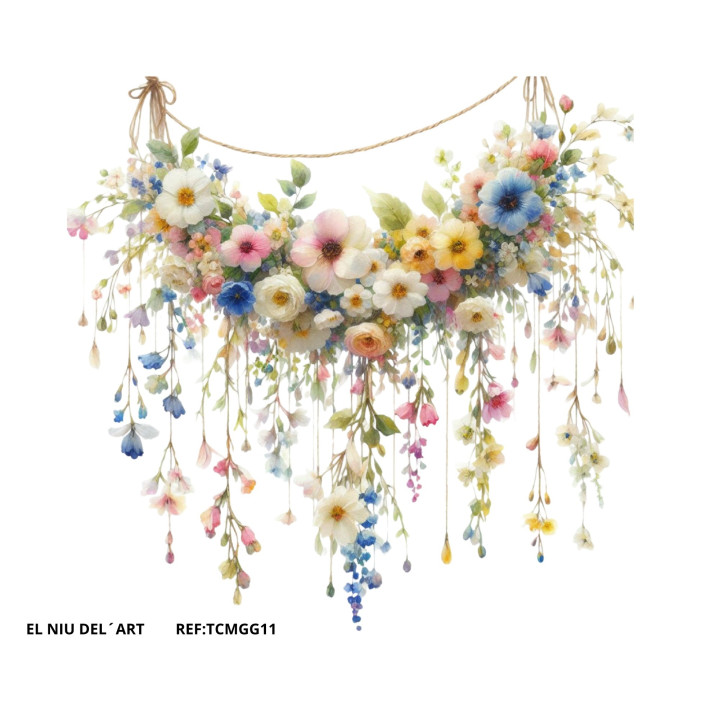 Transfer DTF Flores Pendentes  GG011