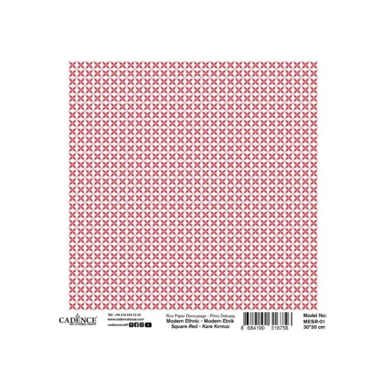 Papel Arroz 30x30cm CADENCE...