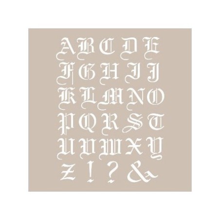 Stencil LETRAS GÓTICAS