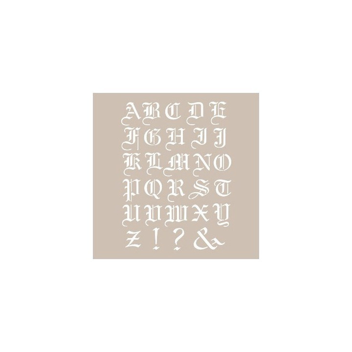 Stencil AS532 LETRAS GÓTICAS