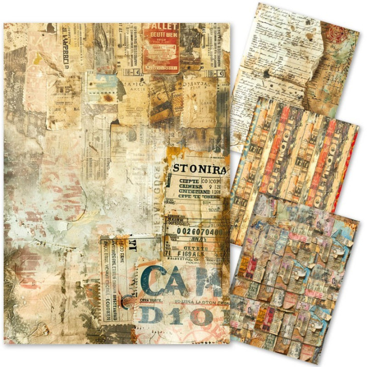 copy of Vintage scripts PEGATINAS Ciao Bella