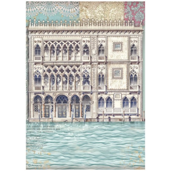 Papel de Arroz Venice City...