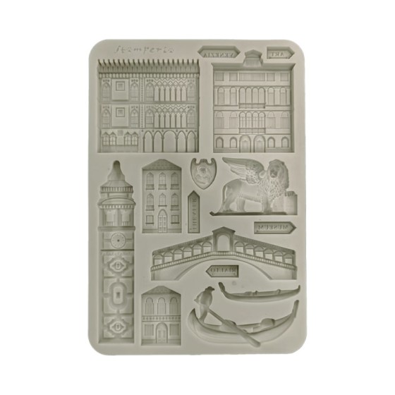 Stamperia Silicone mold A5 Venice City of Art Monumentos