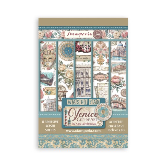 copy of Washi pad 8 hojas A5 Coffee and chocolate Stamperia
