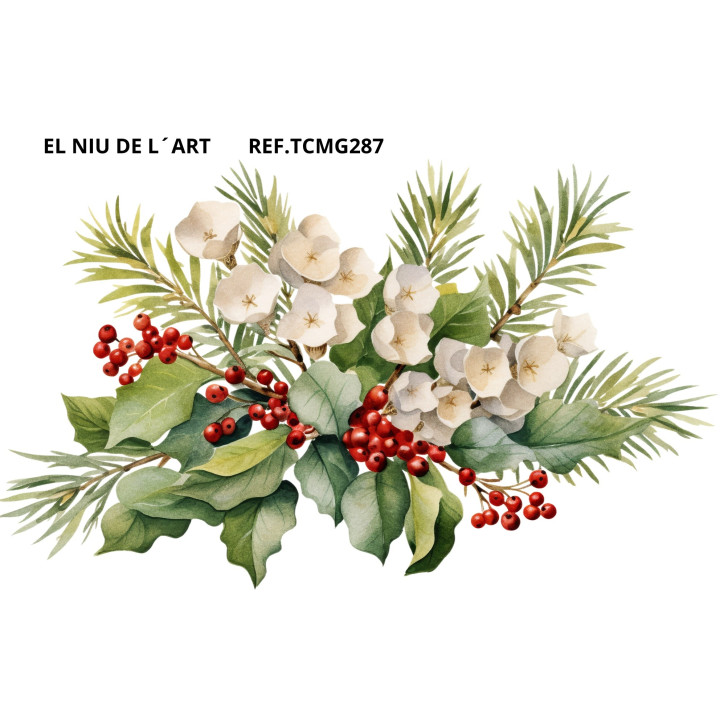 Transfer DTF  Ramas Navideñas G287