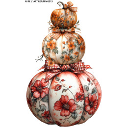 Transfer DTF Calabazas con Flores