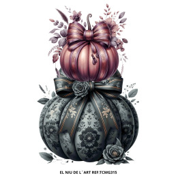 Transfer DTF Calabaza con Flores