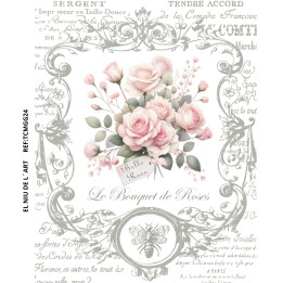 Transfer DTF Bouquet de Rosas GG24