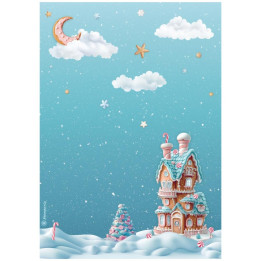 Papel de Arroz Candy Christmas casa de mazapan