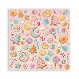 Colección Scrap Stamperia 20.3x20.3 Candy Christmas***