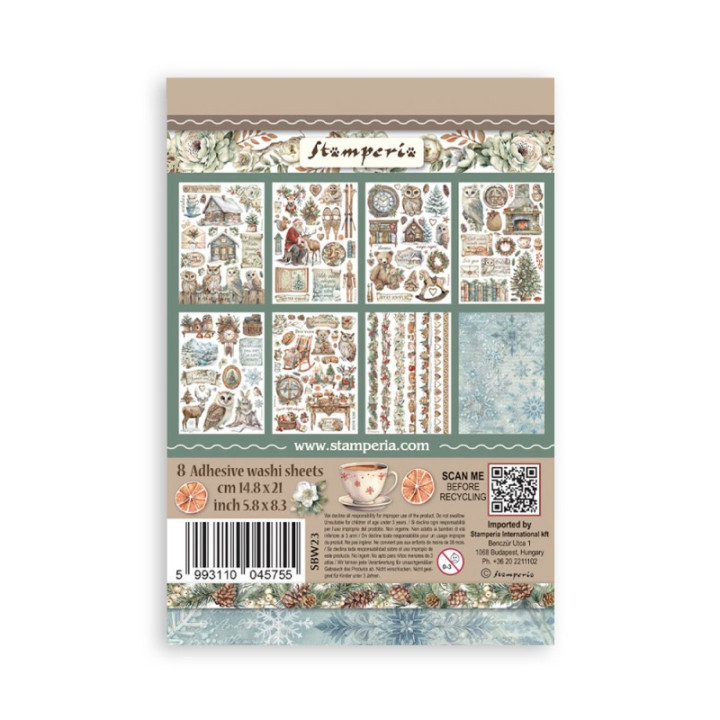 Washi pad 8 hojas A5 The Owl's House Stamperia