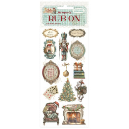 Rub-on Stamperia 10.16x21.6 cms. Alice in Christmas soldiers***