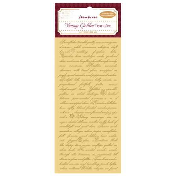 Vintage golden Transfer -...