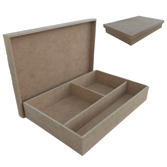 Caja de bautizo de MDF ecológico