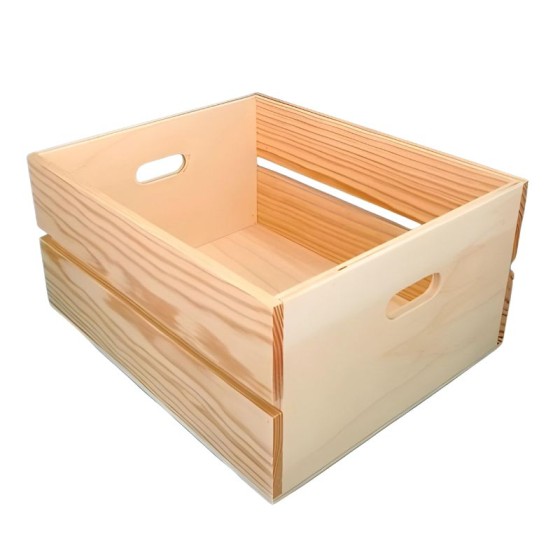 Caja de almacenaje de pino